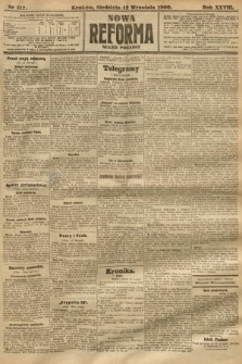 Nowa Reforma (numer poranny). 1909, nr 417