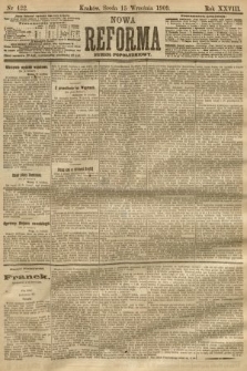 Nowa Reforma (numer popołudniowy). 1909, nr 422