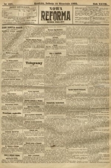 Nowa Reforma (numer poranny). 1909, nr 427