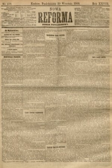 Nowa Reforma (numer popołudniowy). 1909, nr 430