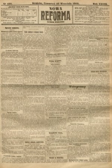 Nowa Reforma (numer poranny). 1909, nr 435