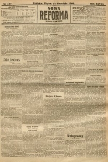 Nowa Reforma (numer poranny). 1909, nr 437