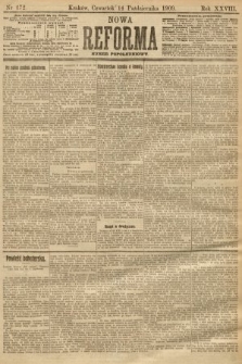 Nowa Reforma (numer popołudniowy). 1909, nr 472