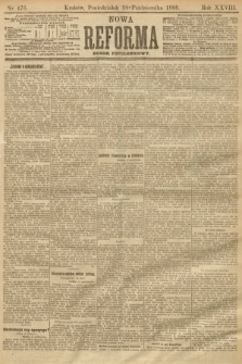 Nowa Reforma (numer popołudniowy). 1909, nr 478