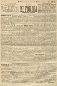 Nowa Reforma (numer popołudniowy). 1909, nr 529
