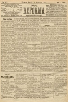Nowa Reforma (numer popołudniowy). 1909, nr 567