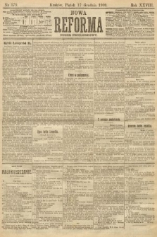 Nowa Reforma (numer popołudniowy). 1909, nr 579