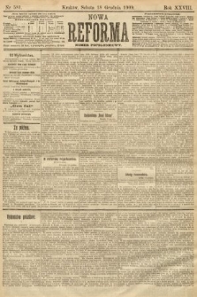Nowa Reforma (numer popołudniowy). 1909, nr 581