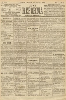 Nowa Reforma (numer popołudniowy). 1909, nr 589