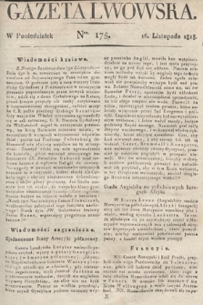 Gazeta Lwowska. 1818, nr 175