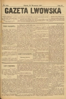 Gazeta Lwowska. 1897, nr 218