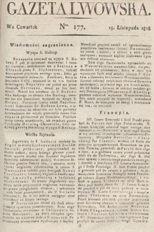 Gazeta Lwowska. 1818, nr 177