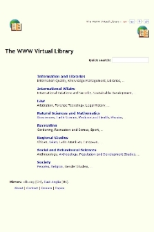 The WWW Virtual Library