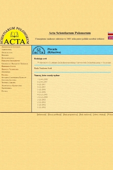 Acta Scientiarum Polonorum. Piscaria = Rybactwo