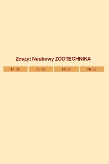 Zeszyty Naukowe. Zootechnika