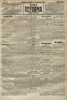 Nowa Reforma (numer poranny). 1911, nr 43