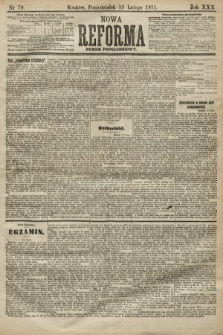 Nowa Reforma (numer popołudniowy). 1911, nr 70