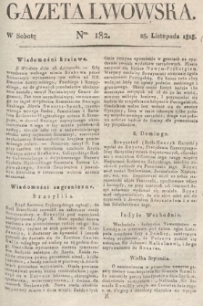 Gazeta Lwowska. 1818, nr 182