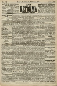 Nowa Reforma (numer popołudniowy). 1911, nr 152