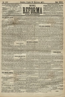 Nowa Reforma (numer popołudniowy). 1911, nr 193