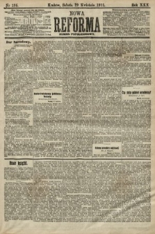 Nowa Reforma (numer popołudniowy). 1911, nr 195