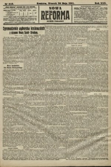 Nowa Reforma (numer poranny). 1911, nr 243
