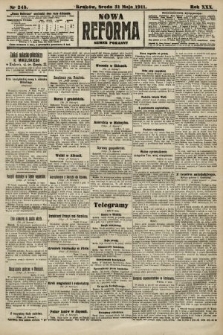 Nowa Reforma (numer poranny). 1911, nr 245