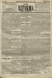 Nowa Reforma (numer popołudniowy). 1911, nr 333