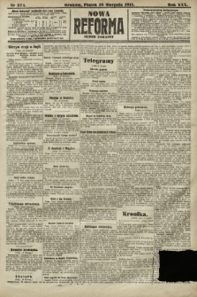 Nowa Reforma (numer poranny). 1911, nr 374