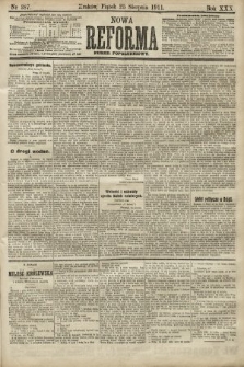 Nowa Reforma (numer popołudniowy). 1911, nr 387