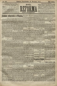 Nowa Reforma (numer popołudniowy). 1911, nr 424