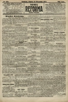 Nowa Reforma (numer poranny). 1911, nr 431