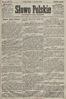 Słowo Polskie (wydanie poranne). 1902, nr 27