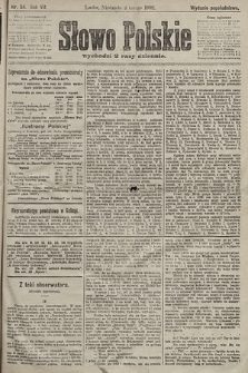 Słowo Polskie (wydanie popołudniowe). 1902, nr 54