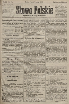 Słowo Polskie (wydanie popołudniowe). 1902, nr 62