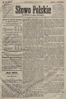 Słowo Polskie (wydanie popołudniowe). 1902, nr 76