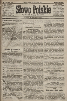 Słowo Polskie (wydanie poranne). 1902, nr 200