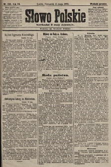 Słowo Polskie (wydanie poranne). 1902, nr 233