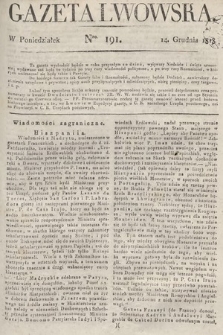 Gazeta Lwowska. 1818, nr 191