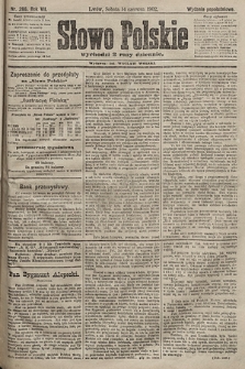 Słowo Polskie (wydanie popołudniowe). 1902, nr 286