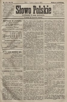 Słowo Polskie (wydanie popołudniowe). 1902, nr 373