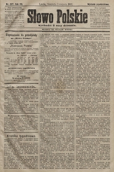 Słowo Polskie (wydanie popołudniowe). 1902, nr 377