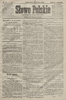 Słowo Polskie (wydanie popołudniowe). 1902, nr 408