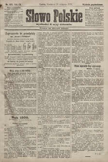 Słowo Polskie (wydanie popołudniowe). 1902, nr 424