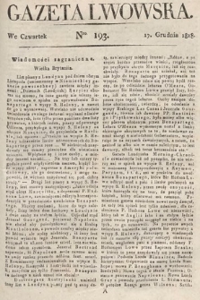 Gazeta Lwowska. 1818, nr 193