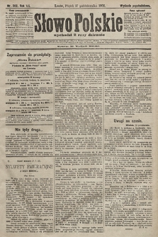 Słowo Polskie (wydanie popołudniowe). 1902, nr 502