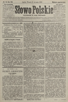 Słowo Polskie (wydanie popołudniowe). 1903, nr 19