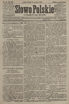 Słowo Polskie (wydanie popołudniowe). 1903, nr 25