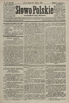 Słowo Polskie (wydanie popołudniowe). 1903, nr 37