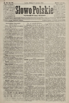 Słowo Polskie (wydanie poranne). 1903, nr 52